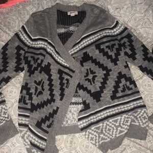 Aztec printed cardigan